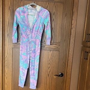 Justice Pastel Hooded One Piece Pajamas